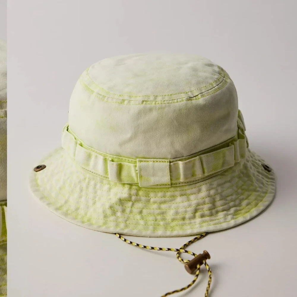 NWT Free People Bucket Hat in lime green Size O/S